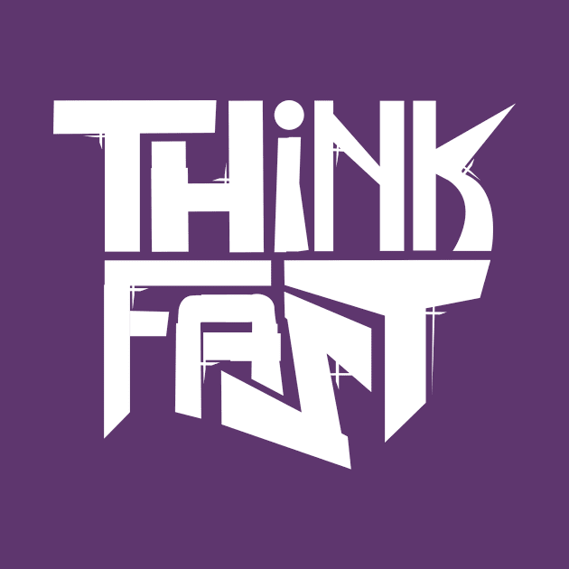 Think Fast - Logo (white) by Dayton Writers Movement: Audio Dramas