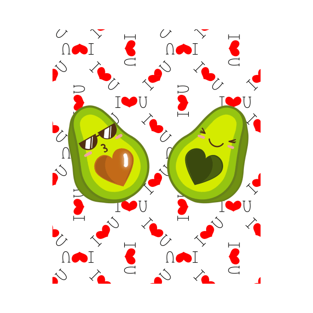 Avocado Kawaii by Megaluxe 