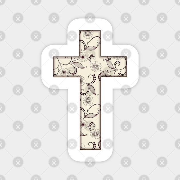 Christian Cross Magnet by SagedArtDesign