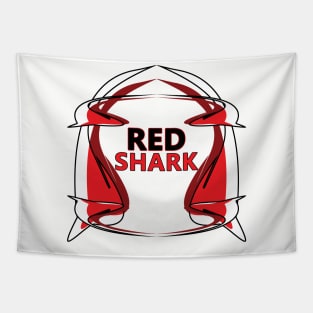 Red shark Tapestry