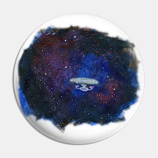 Enterprise D painting Pin