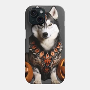 Siberian Husky Halloween Phone Case