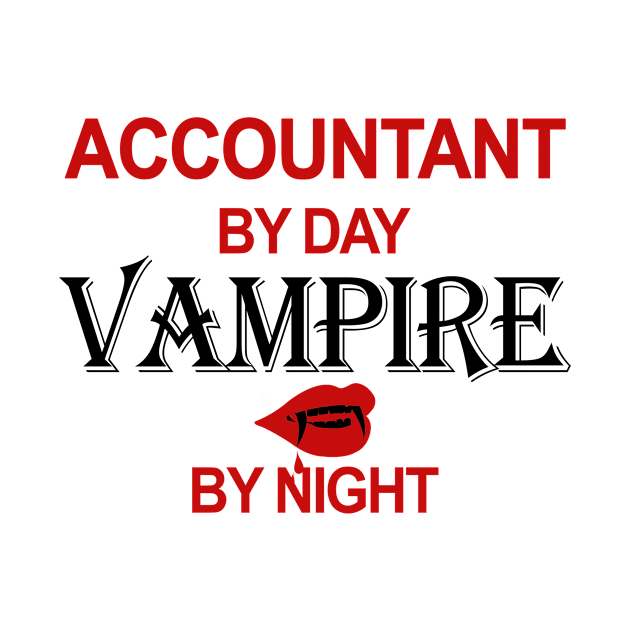 Accountant Vampire by Night tshirt by IamVictoria