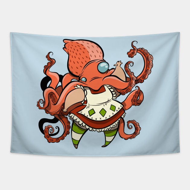 Strawberry Squidcake Tapestry by westinchurch