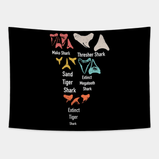 Shark teeth Hunting Identity  / Shark teeth collector design / tooth collecting lover / shark lover Tapestry