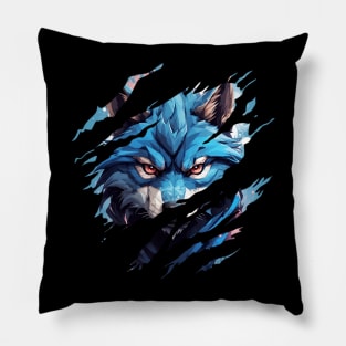 Ripped Base Magic Ninja Wolf Pillow