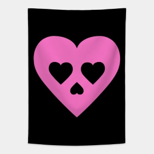 Heart Skull Tapestry