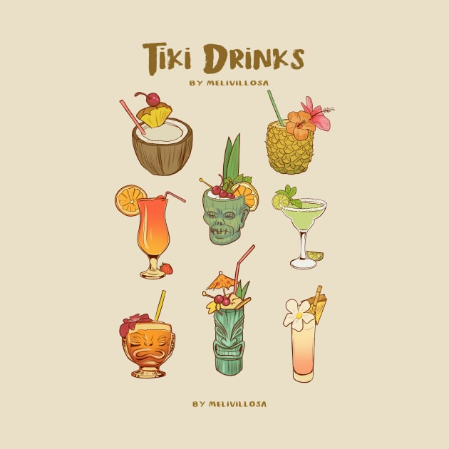 Tiki cocktails 2 by melivillosa