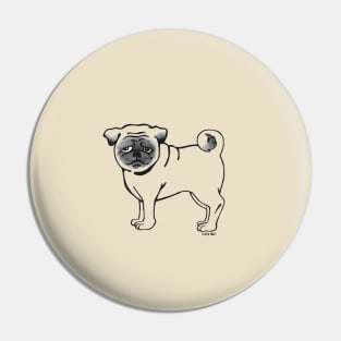 Big Fawn Pug Pin