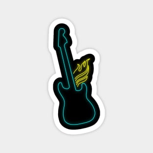 Electric Guitar Neon Light Magnet