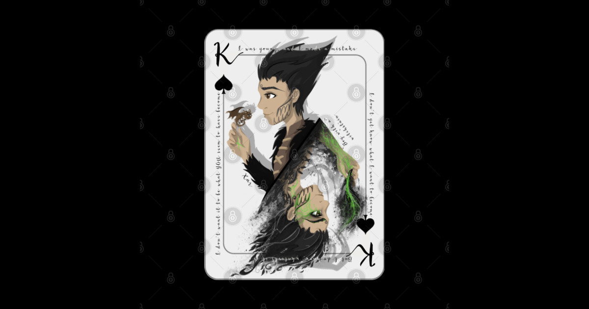 King of spades Xar The Wizards Of Once Sticker TeePublic
