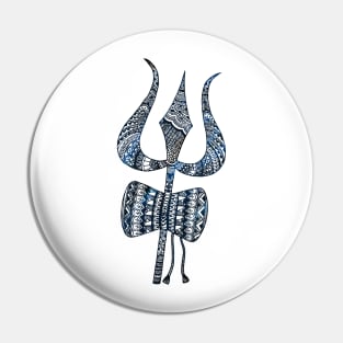 Shiva's Trident Pin