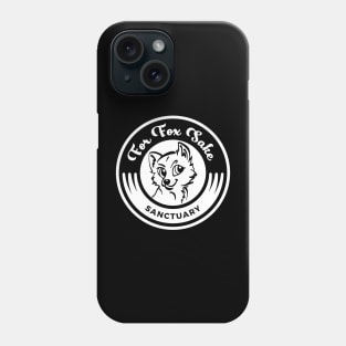 Logo Black on White Front Phone Case