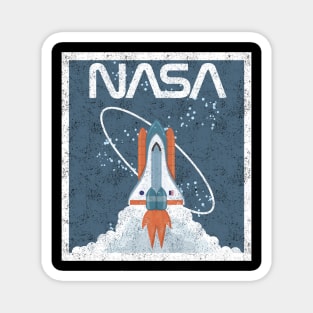 NASA retro shuttle Magnet