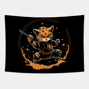 CAT NINJA Tapestry