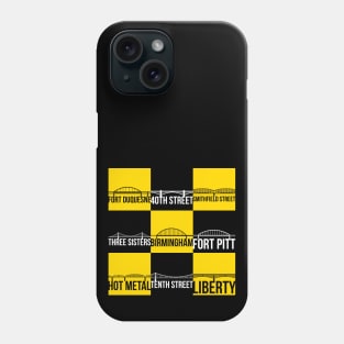 Nine Pittsburgh Bridges Phone Case