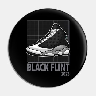 AJ 13 Retro Black Flint Sneaker Pin