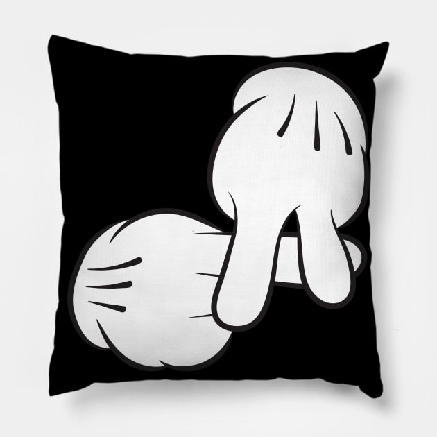 Atlanta toon hands Pillow by KingShit