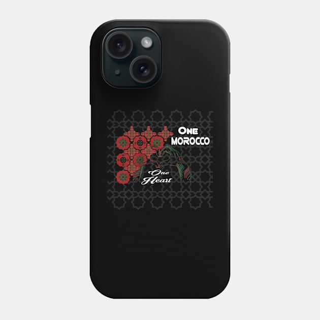 One Morocco One Heart Proud Moroccan Harmony Phone Case by Mirak-store 