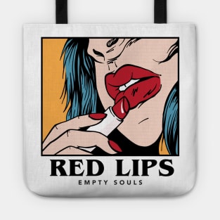 Red Lips empty souls Tote