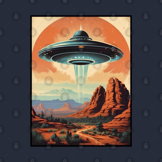 UFO Invasion In Sedona Arizona by VivaLaRetro