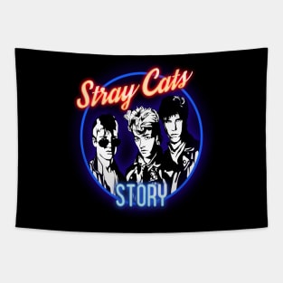 story - stray cats Tapestry