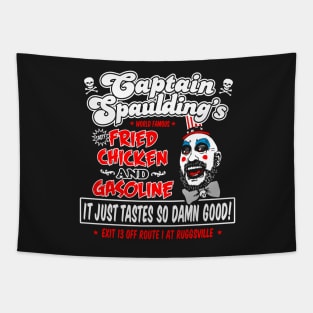 Captain Spaulding Fried Chicken and Gasoline Tapestry