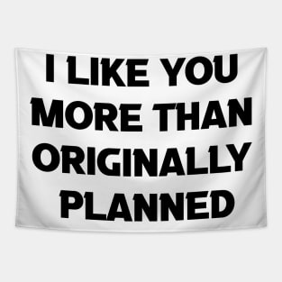 I Like You More Than Originally Planned Tapestry