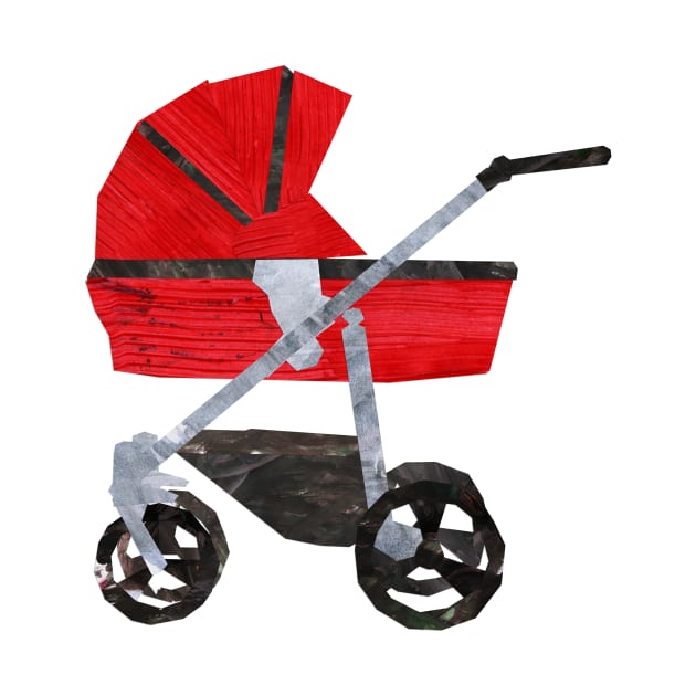 Red Pram by Babban Gaelg