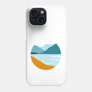 Mountain Lake Landscape Minimalist Phone Case