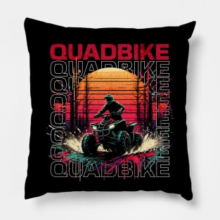 Quadbike Multitext Design Pillow