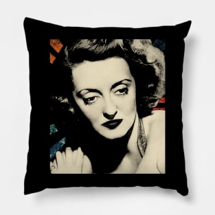 vintage bette davis (1926-1989) Pillow