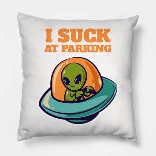 I suck at parking Pillow