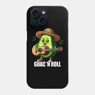 Guac 'N Roll - Funny Avocado Pun Phone Case