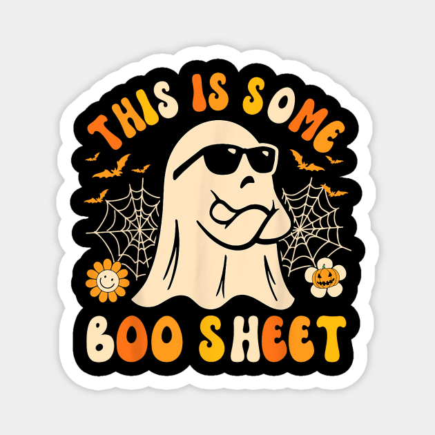 Funny Halloween Boo Ghost Costume This is Some Boo Sheet meme Magnet by Crafty Pirate 