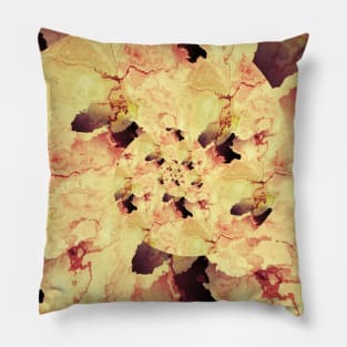 Yellow Watercolor Leaves Fall Pillow