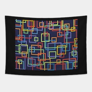 Rainbow Squares Tapestry