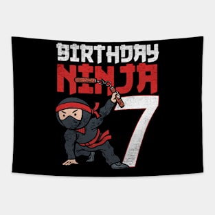 Ninja Birthday 7 Tapestry