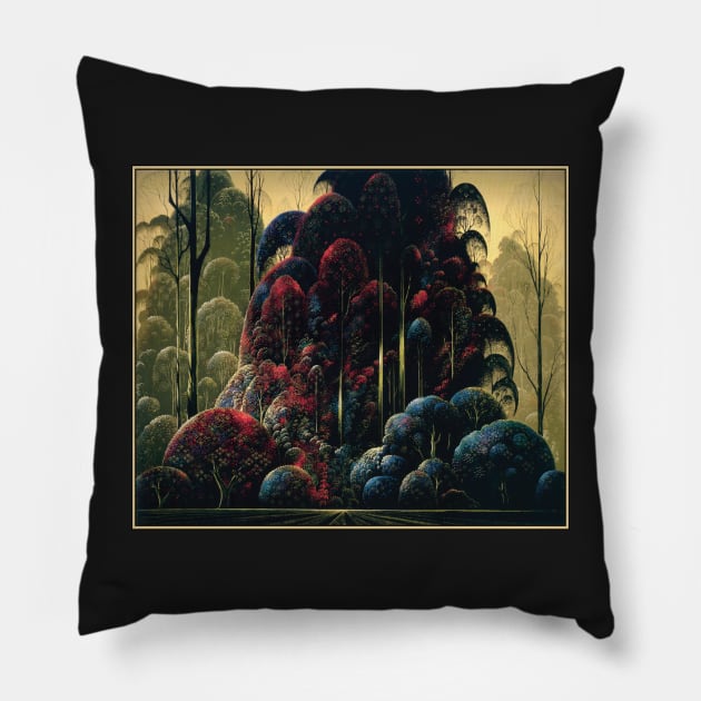 eyvind earle Pillow by QualityArtFirst