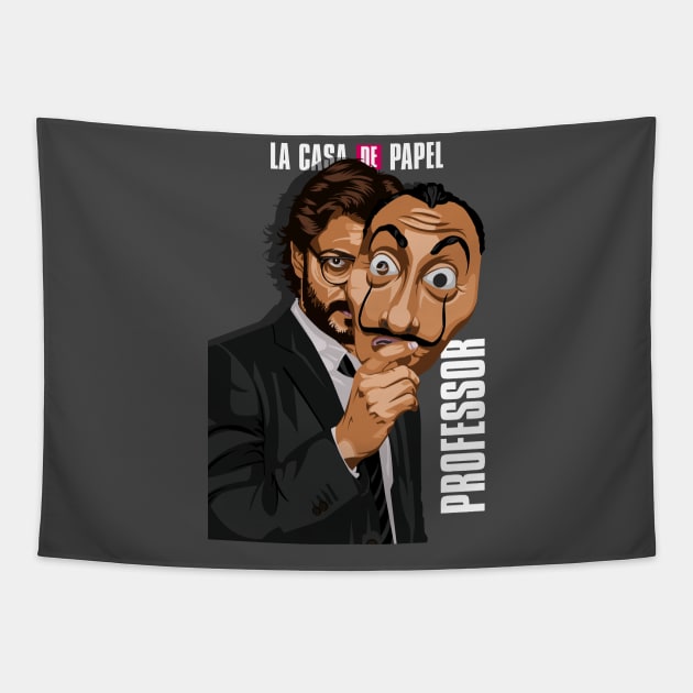 money heist professor Tapestry by imkram2x