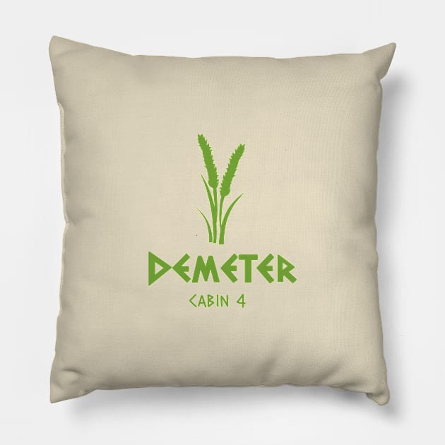 Demeter symbol cabin 4 Pillow by maxtrology