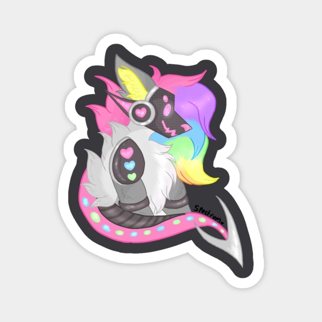 Rainbow protogen Magnet by Kennedy96