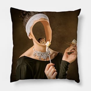 Surreal Face Pillow