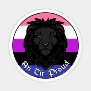 An Tir Pride - Genderfluid- Populace Badge Style 2 Magnet