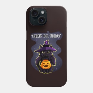 Cat Witch Trick or Treat Phone Case