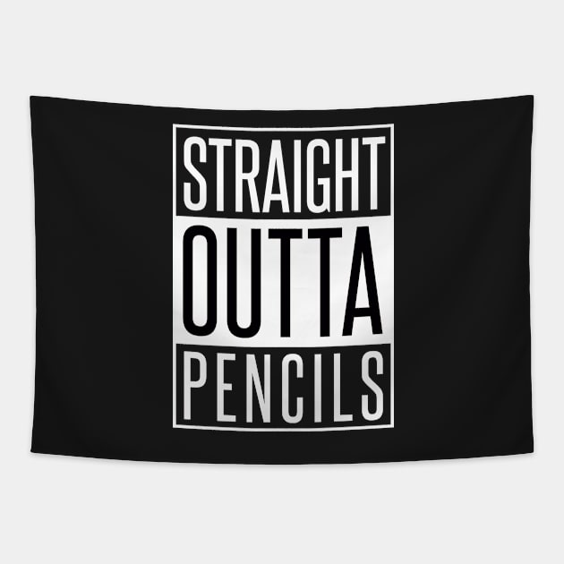 STRAIGHT OUTTA PENCILS Tapestry by xaviertodd