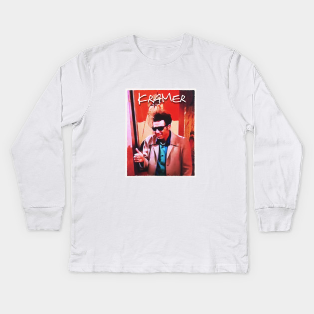 Kramer Watercolor Tv Show Kinder Long Sleeve T Shirt