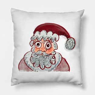 Frazzled Father Christmas Pillow