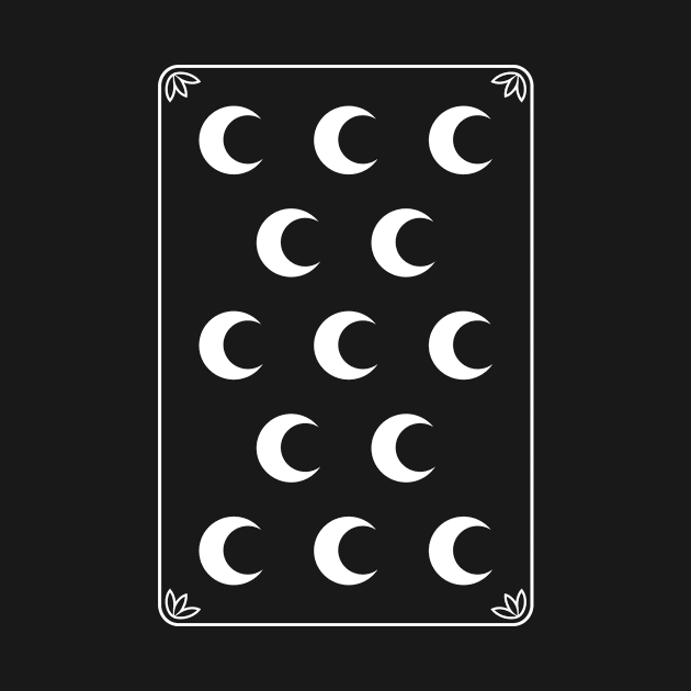 Mystic Moon white Card by theclast