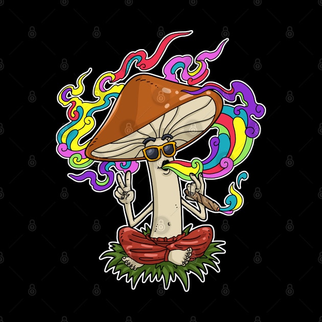 Hallucinogenic Shrooms Magic Mushroom Pot Smoking Weed by PomegranatePower